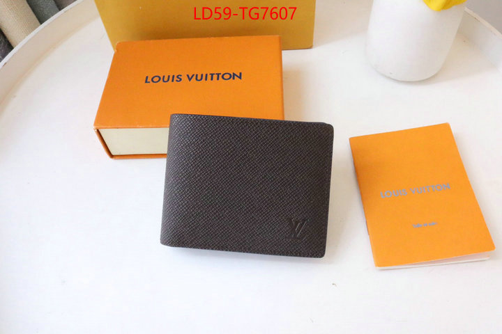 LV Bags(TOP)-Wallet wholesale ID: TG7607 $: 59USD,