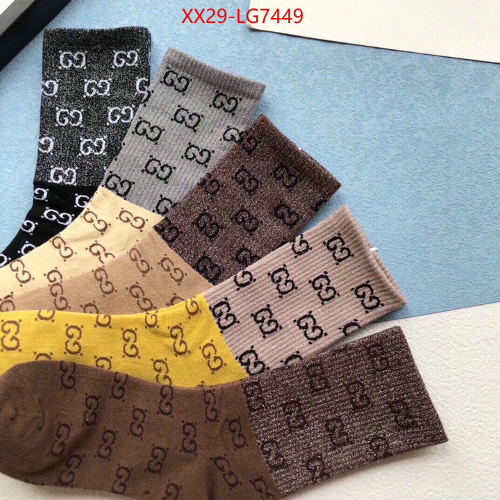 Sock-Gucci high quality aaaaa replica ID: LG7449 $: 29USD