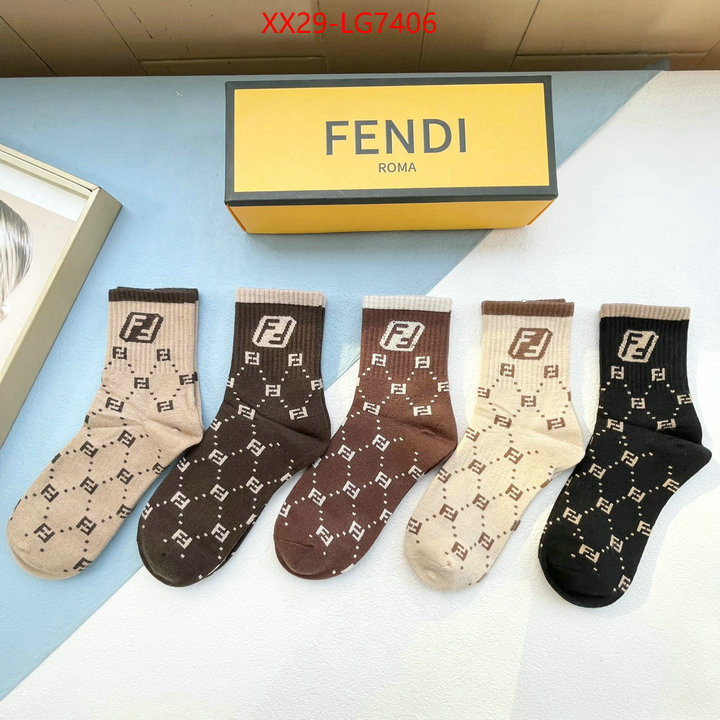 Sock-Fendi 2023 aaaaa replica customize ID: LG7406 $: 29USD