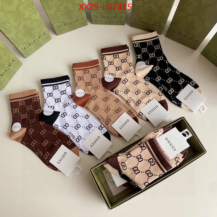 Sock-Gucci luxury 7 star replica ID: LG7415 $: 29USD