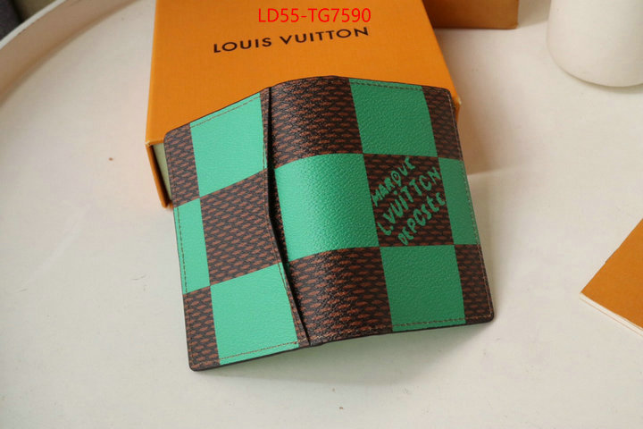 LV Bags(TOP)-Wallet aaaaa+ quality replica ID: TG7590 $: 55USD,