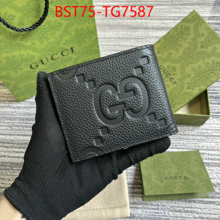 Gucci Bags(TOP)-Wallet- 1:1 clone ID: TG7587 $: 75USD,