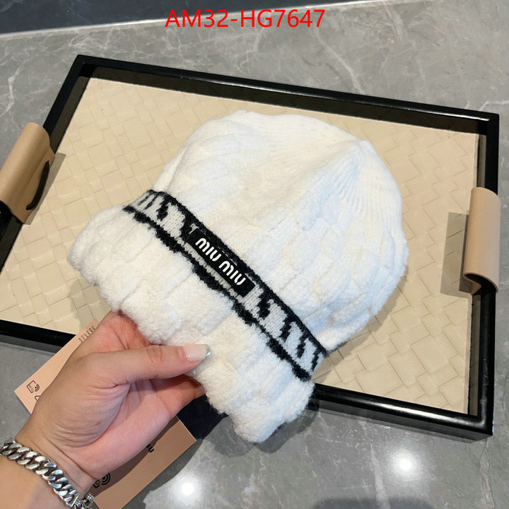 Cap(Hat)-Miu Miu the highest quality fake ID: HG7647 $: 32USD