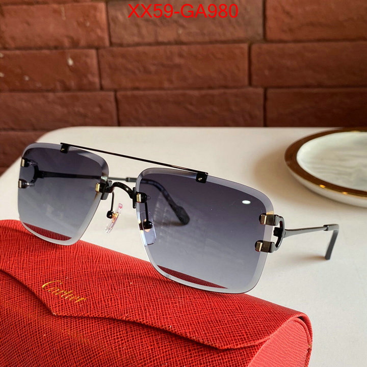 Glasses-Cartier high-end designer ID: GA980 $:59USD