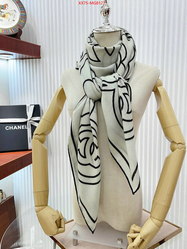 Scarf-Chanel knockoff highest quality ID: MG8127 $: 75USD