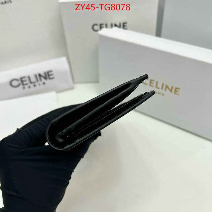 CELINE Bags(4A)-Wallet 2023 replica wholesale cheap sales online ID: TG8078 $: 45USD