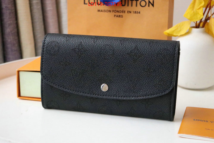 LV Bags(TOP)-Wallet aaaaa replica ID: TG7595 $: 119USD,