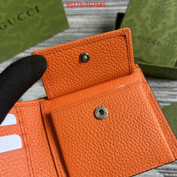 Gucci Bags(TOP)-Wallet- cheap wholesale ID: TG7585 $: 75USD,