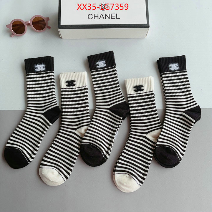 Sock-Chanel luxury fake ID: LG7359 $: 35USD