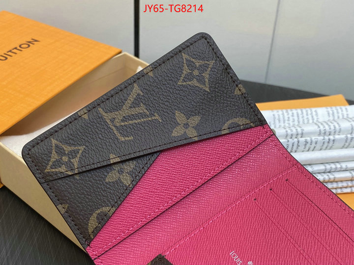 LV Bags(TOP)-Wallet shop designer ID: TG8214 $: 65USD