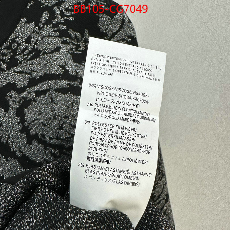 Clothing-Versace replicas buy special ID: CG7049 $: 105USD