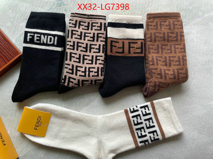 Sock-Fendi where could you find a great quality designer ID: LG7398 $: 32USD