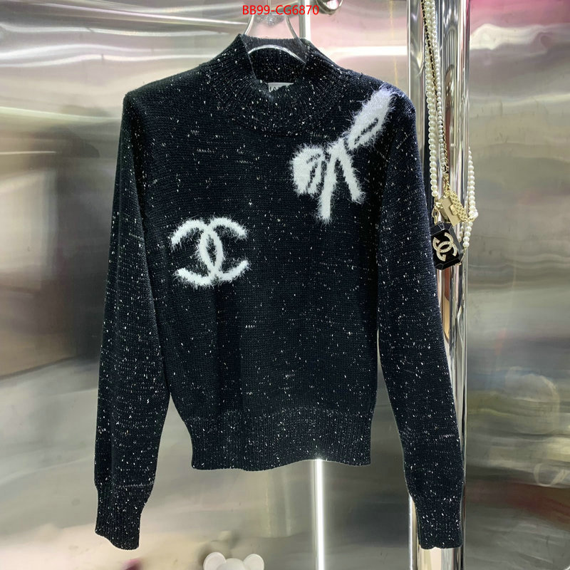 Clothing-Chanel how quality ID: CG6870 $: 99USD