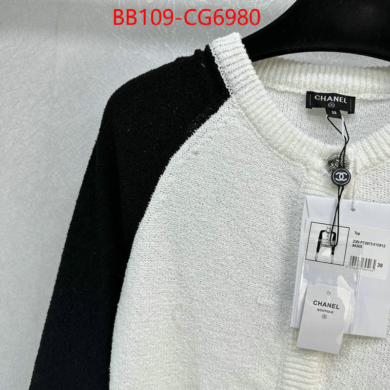 Clothing-Chanel buy 2023 replica ID: CG6980 $: 109USD