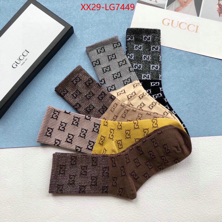 Sock-Gucci high quality aaaaa replica ID: LG7449 $: 29USD