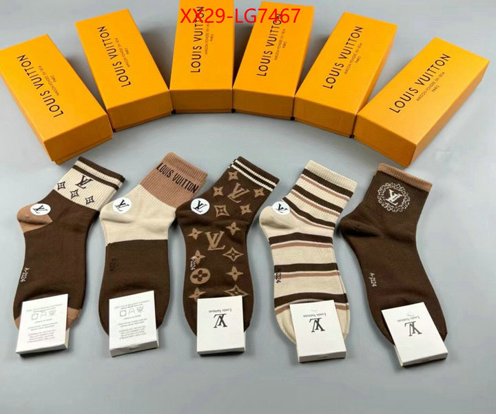 Sock-LV perfect quality designer replica ID: LG7467 $: 29USD