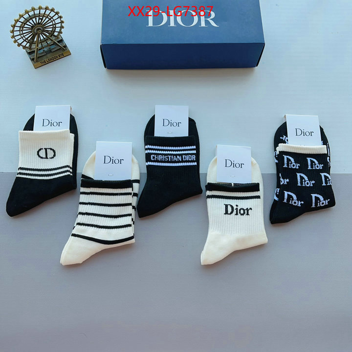 Sock-Dior best quality designer ID: LG7387 $: 29USD
