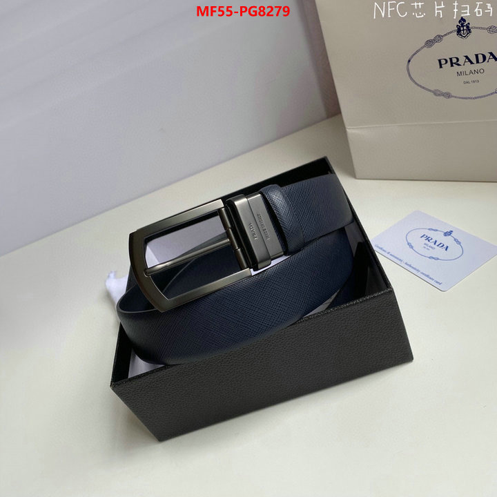 Belts-Prada outlet 1:1 replica ID: PG8279 $: 55USD