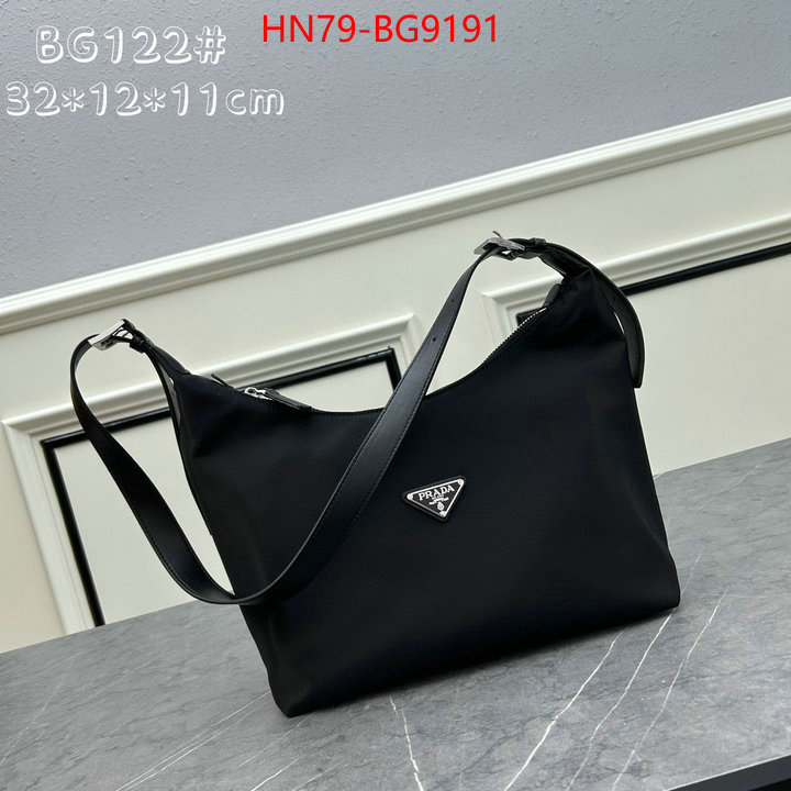 Prada Bags (4A)-Handbag- buy high-quality fake ID: BG9191 $: 79USD,