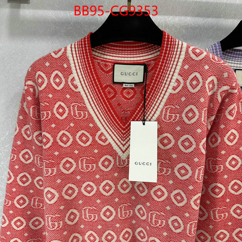 Clothing-Gucci 2023 perfect replica designer ID: CG9353 $: 95USD