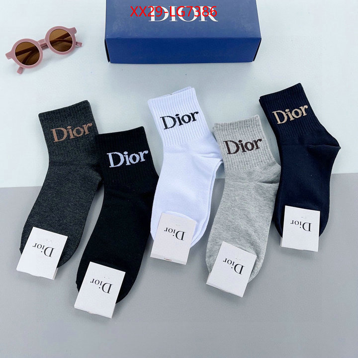 Sock-Dior designer wholesale replica ID: LG7386 $: 29USD