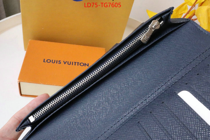 LV Bags(TOP)-Wallet best quality replica ID: TG7605 $: 75USD,