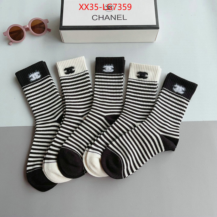 Sock-Chanel luxury fake ID: LG7359 $: 35USD