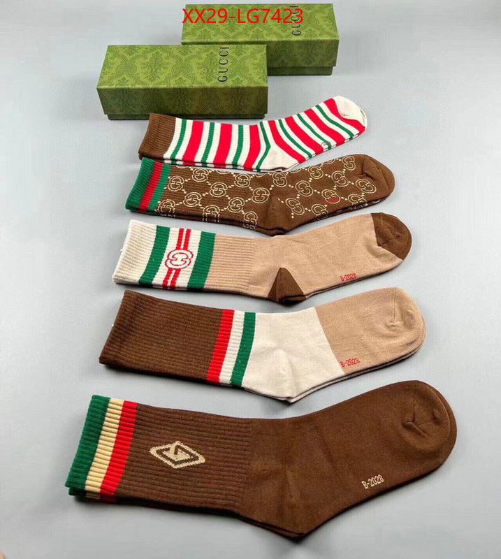 Sock-Gucci replica wholesale ID: LG7423 $: 29USD