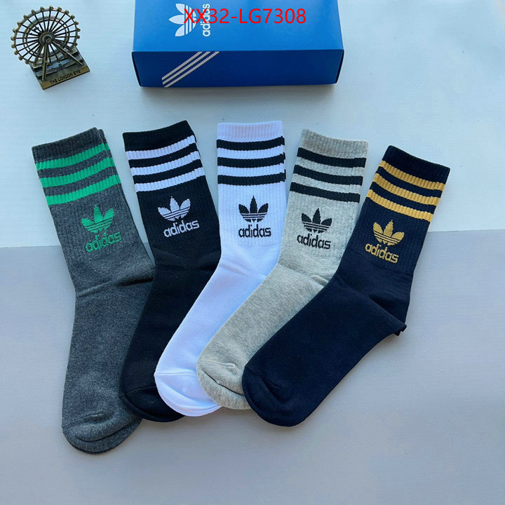 Sock-Adidas wholesale designer shop ID: LG7308 $: 32USD