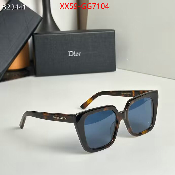 Glasses-Dior 2023 replica wholesale cheap sales online ID: GG7104 $: 59USD