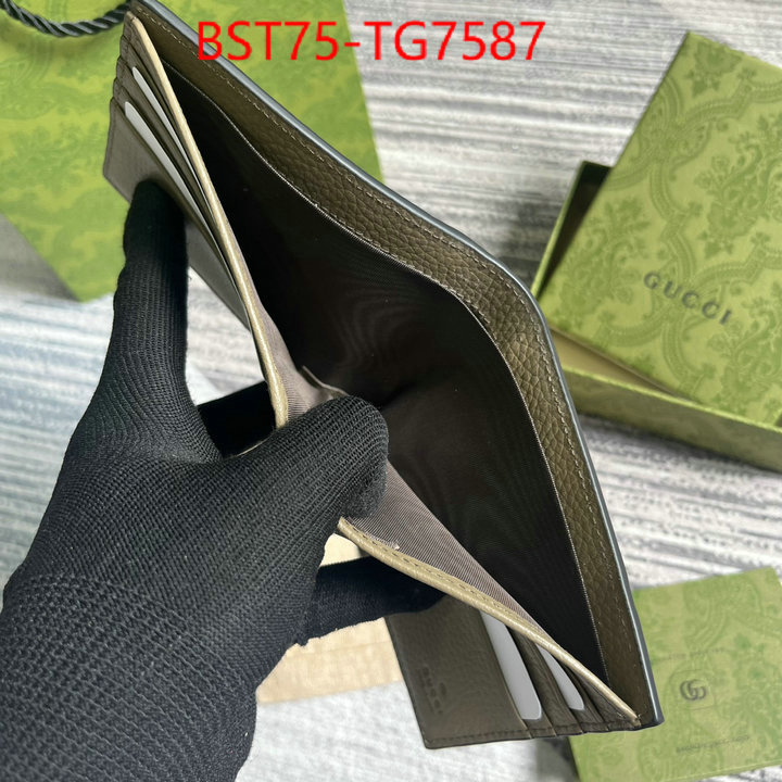 Gucci Bags(TOP)-Wallet- 1:1 clone ID: TG7587 $: 75USD,