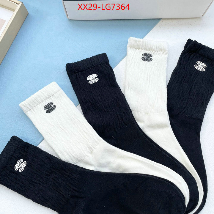 Sock-Chanel best quality fake ID: LG7364 $: 29USD