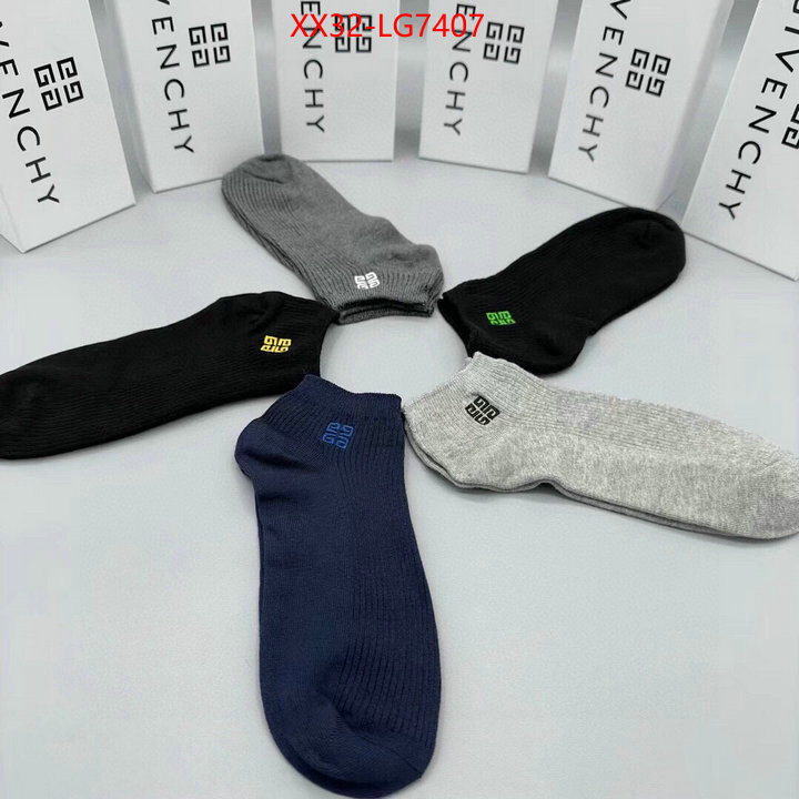 Sock-Givenchy how to buy replica shop ID: LG7407 $: 32USD