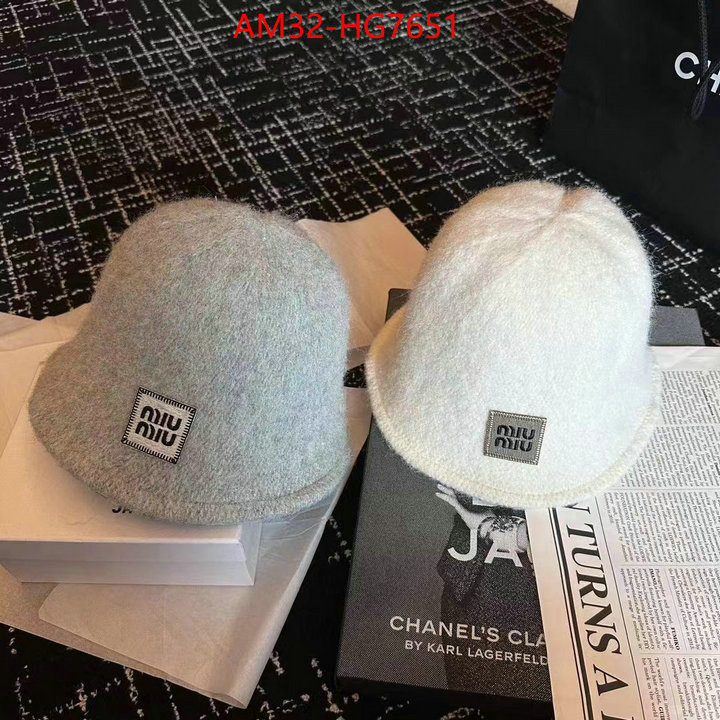 Cap(Hat)-Miu Miu designer high replica ID: HG7651 $: 32USD