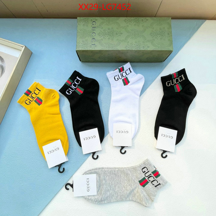 Sock-Gucci luxury cheap ID: LG7452 $: 29USD