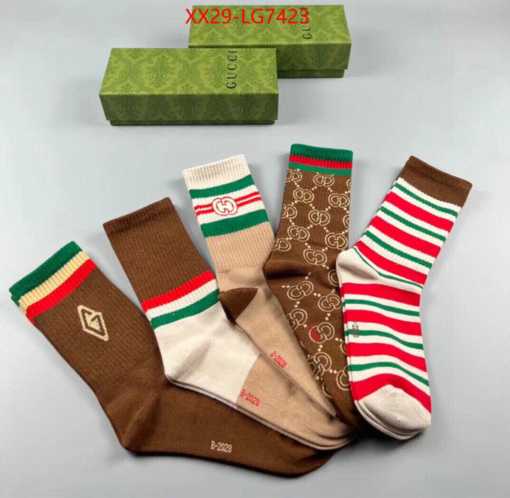 Sock-Gucci replica wholesale ID: LG7423 $: 29USD