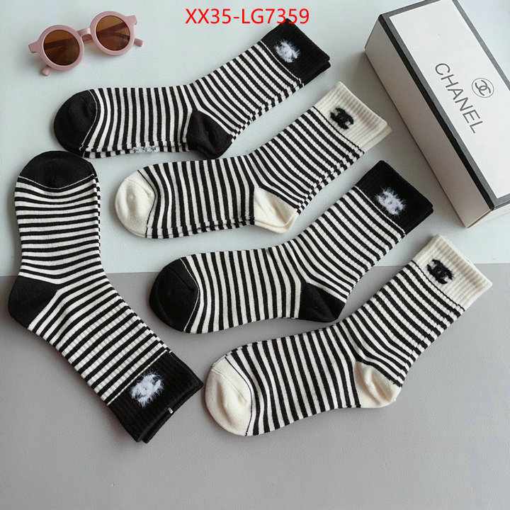 Sock-Chanel luxury fake ID: LG7359 $: 35USD