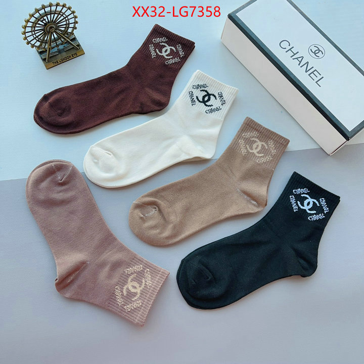 Sock-Chanel wholesale designer shop ID: LG7358 $: 32USD