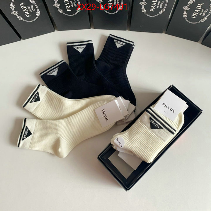 Sock-Prada what's the best place to buy replica ID: LG7491 $: 29USD