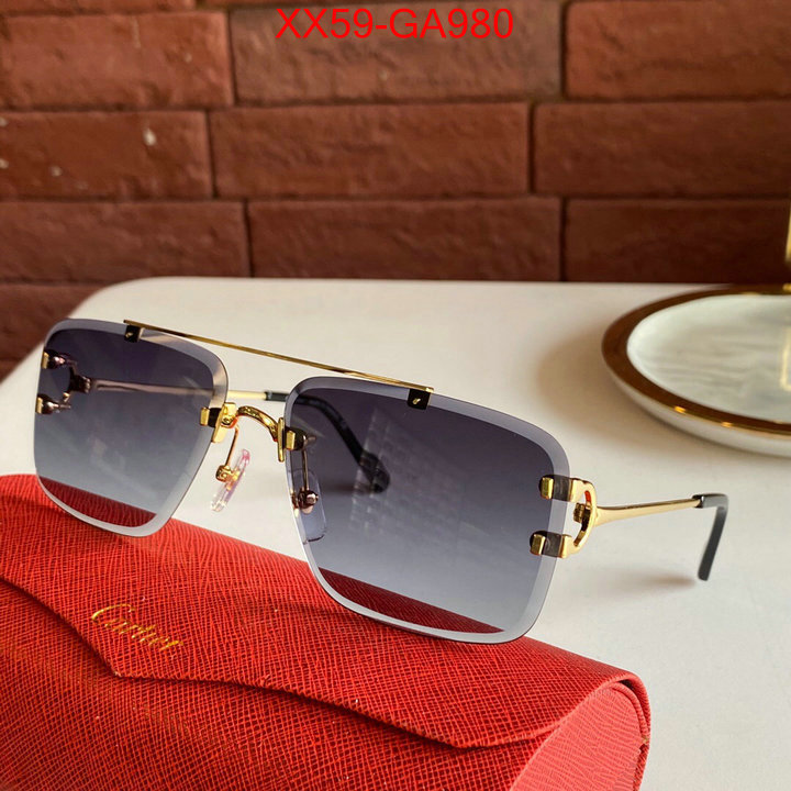 Glasses-Cartier high-end designer ID: GA980 $:59USD