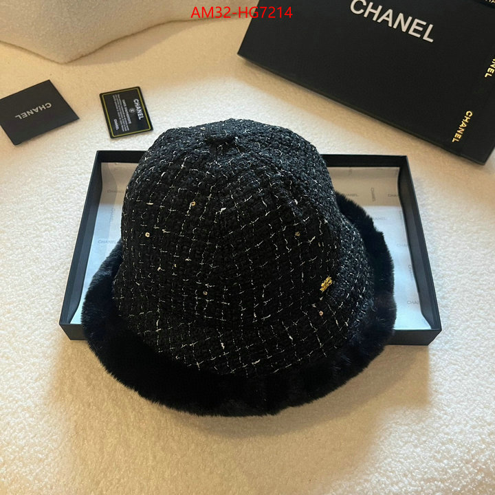 Cap (Hat)-Chanel where could you find a great quality designer ID: HG7214 $: 32USD