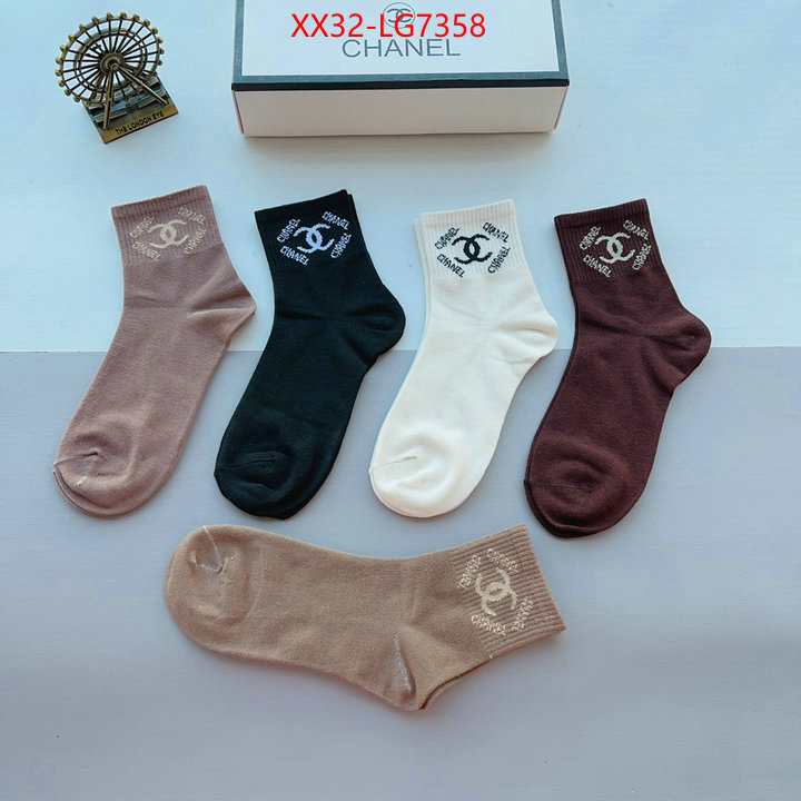 Sock-Chanel wholesale designer shop ID: LG7358 $: 32USD