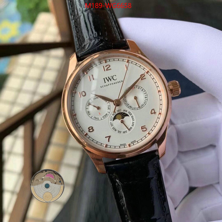 Watch(TOP)-IWC perfect quality designer replica ID: WG6658 $: 189USD