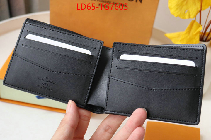 LV Bags(TOP)-Wallet perfect replica ID: TG7603 $: 65USD,