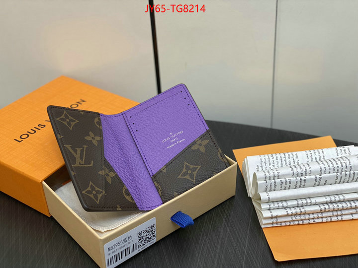 LV Bags(TOP)-Wallet shop designer ID: TG8214 $: 65USD