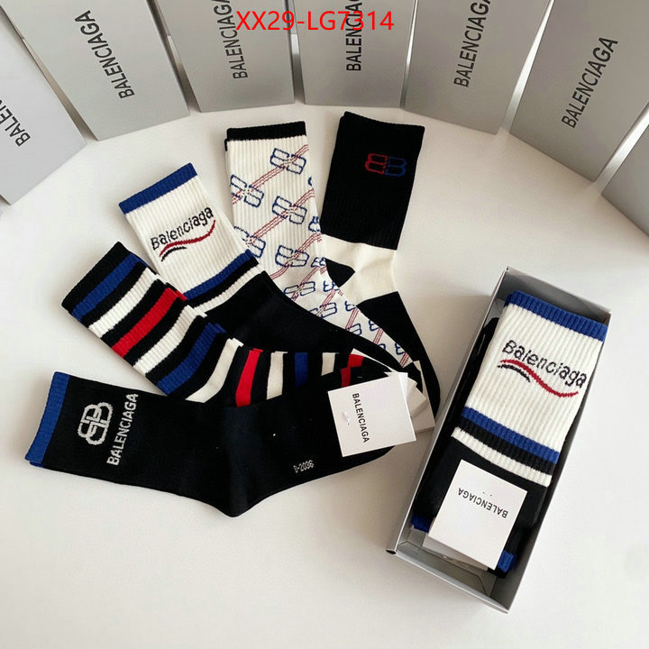 Sock-Balenciaga fake ID: LG7314 $: 29USD