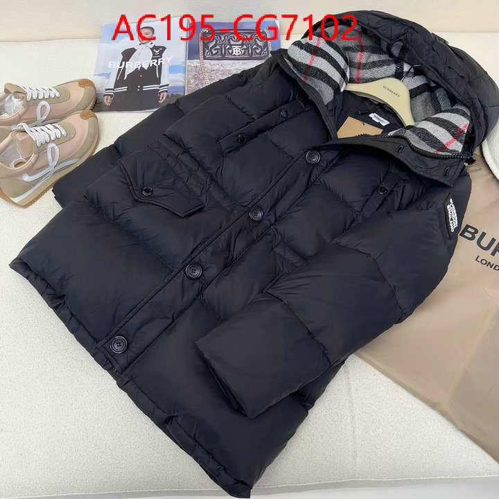 Down jacket Men-Burberry practical and versatile replica designer ID: CG7102 $: 195USD