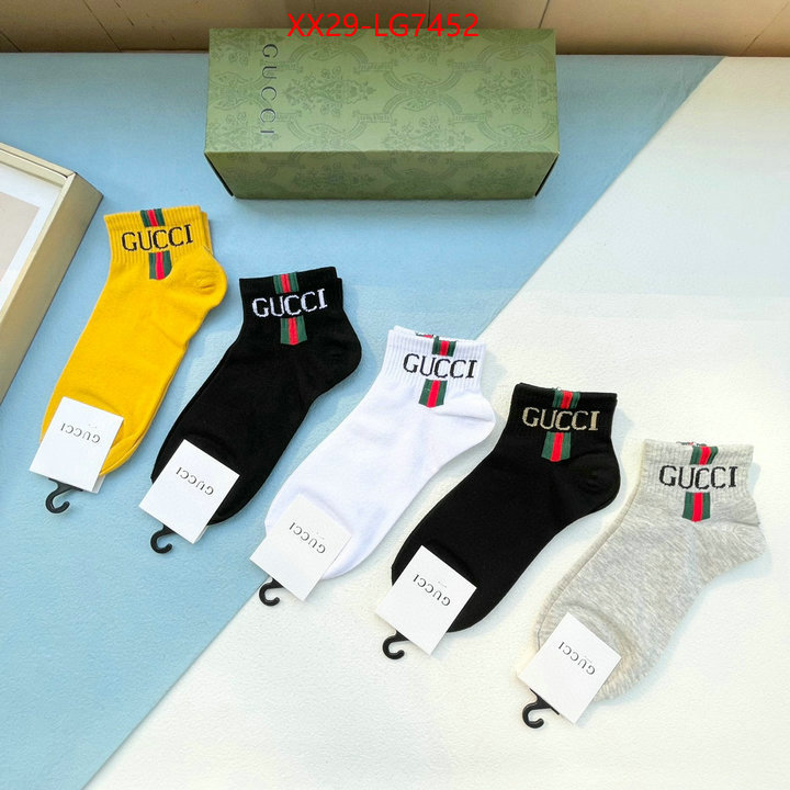 Sock-Gucci luxury cheap ID: LG7452 $: 29USD