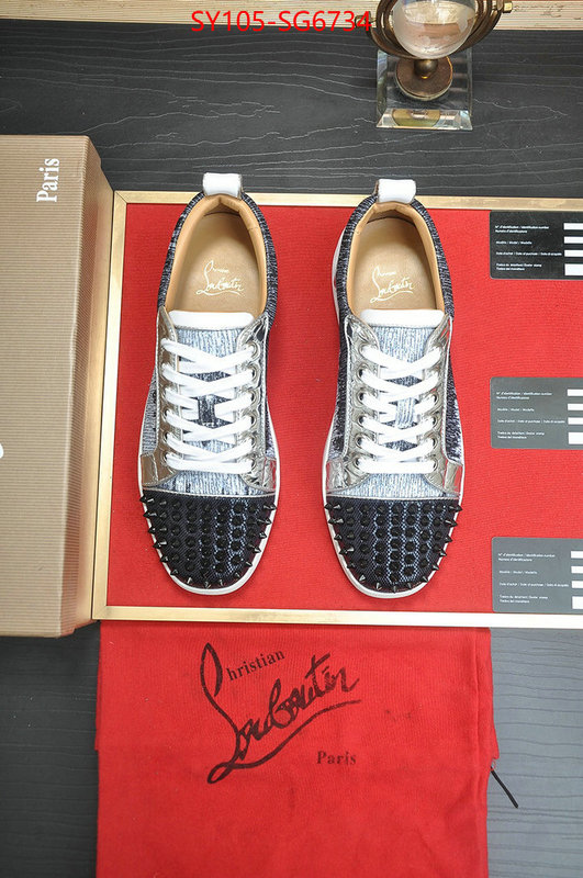 Men Shoes-Christian Louboutin best replica 1:1 ID: SG6734 $: 105USD