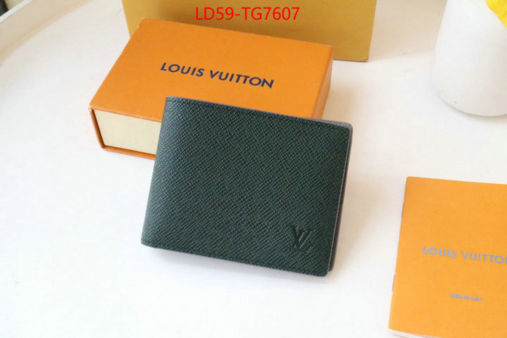 LV Bags(TOP)-Wallet wholesale ID: TG7607 $: 59USD,